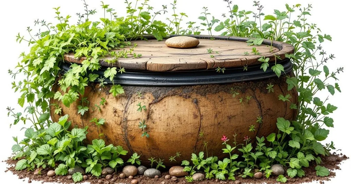 Olla im Hochbeet