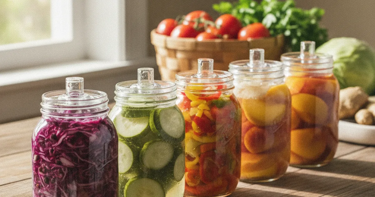 Fermentation im Glas: So verwandeln Sie Ihre Sommerernte in haltbare Köstlichkeiten