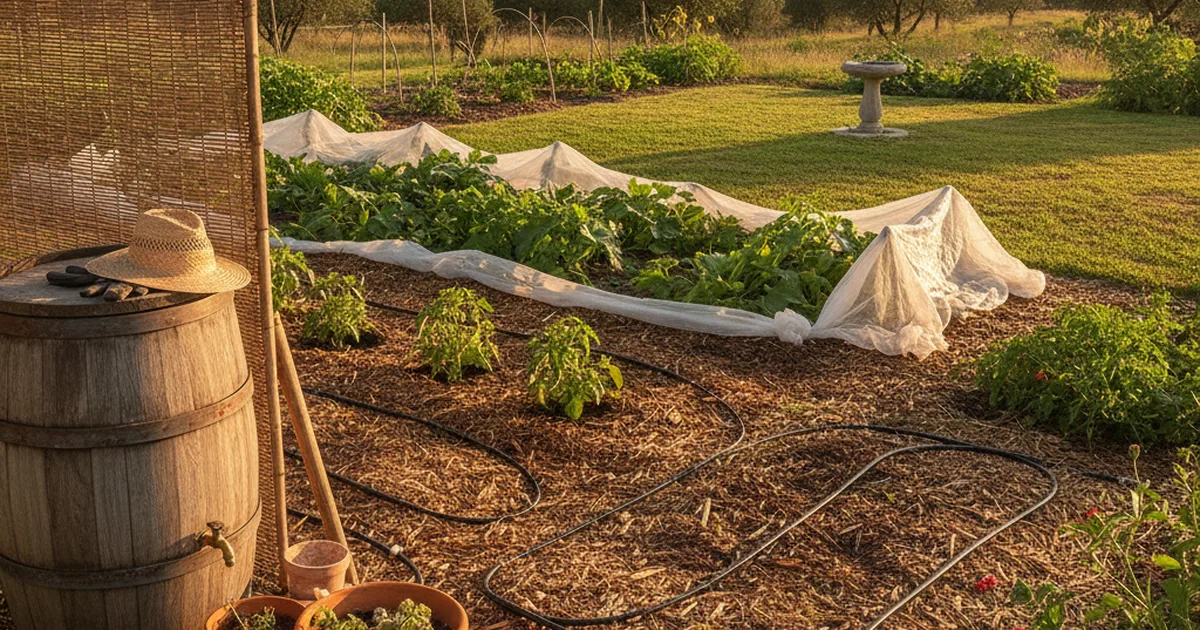 Hitze im Garten meistern: So schützen Sie Ihre Pflanzen und sparen Wasser